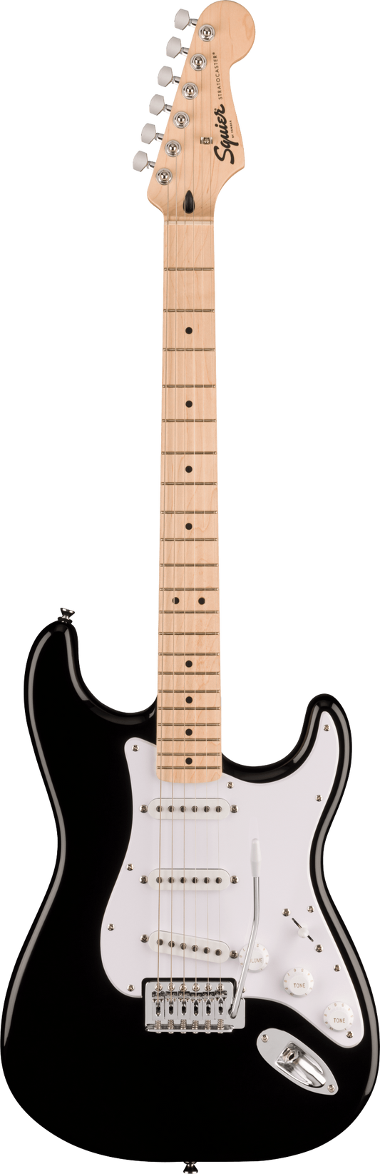 Squier Sonic Stratocaster Pack, Maple Fingerboard, Black, Gig Bag, 10G - 120V