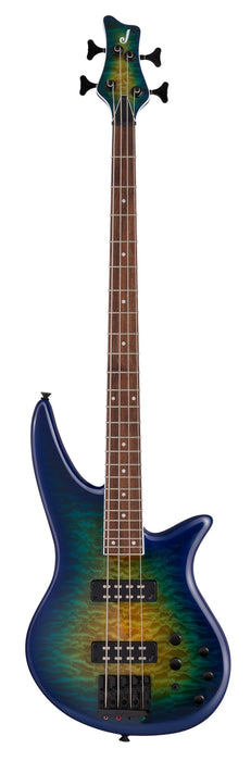 Jackson X Series Spectra Bass SBXQ IV, Laurel Fingerboard, Amber Blue Burst