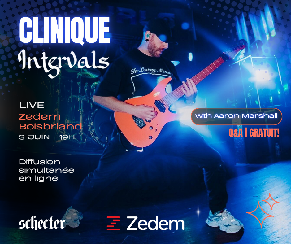 📢 SCHECTER GUITAR CLINIC WITH INTERVALS (AARON MARSHALL)