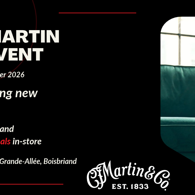 Martin Guitars Event • November 2026