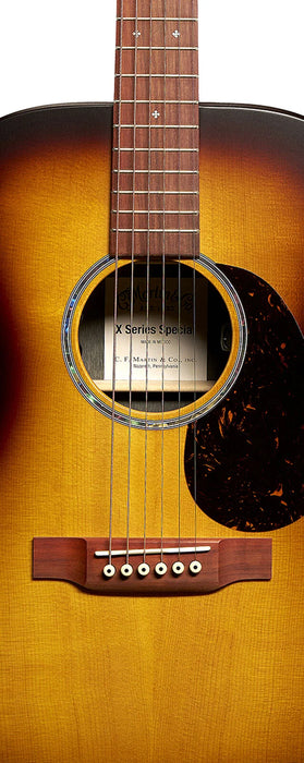 Martin Acoustic Guitar 000-X2E, Brazilian Burst Special w/Softshell