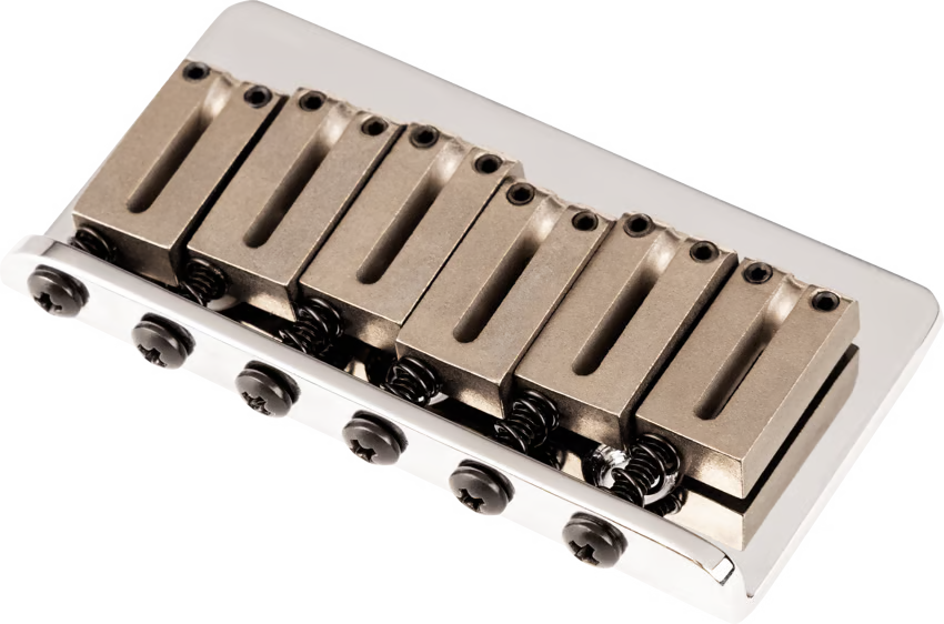 Fender American Hard Tail Strat Bridge Assembly, '86-'07, Gold