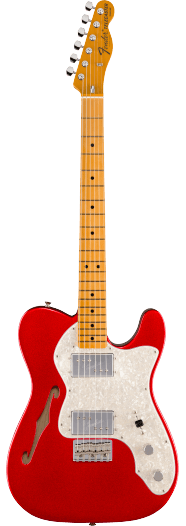 Fender American Vintage II 1972 Telecaster Thinline, Maple Fingerboard, Candy Apple Red