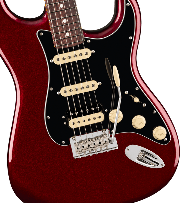 Fender American Professional Stratocaster HSS, touche en palissandre, Oxblood