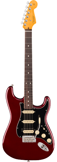 Fender American Professional Stratocaster HSS, touche en palissandre, Oxblood