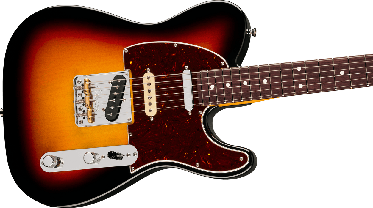 Fender American Professional Hot Shot Telecaster, touche en palissandre, Sunburst 3 couleurs