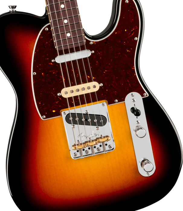 Fender American Professional Hot Shot Telecaster, touche en palissandre, Sunburst 3 couleurs