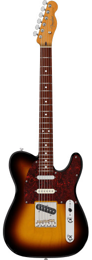 Fender American Professional Hot Shot Telecaster, touche en palissandre, Sunburst 3 couleurs