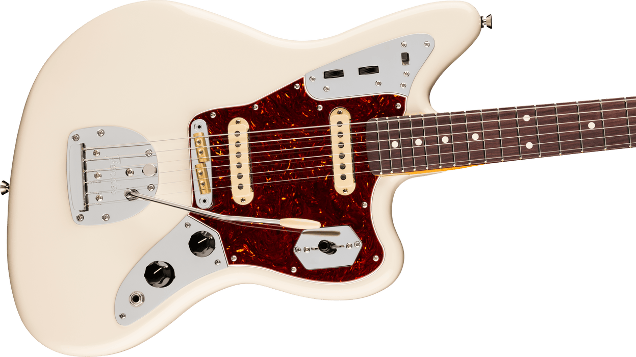 Fender American Professional Jaguar, touche en palissandre, Olympic White
