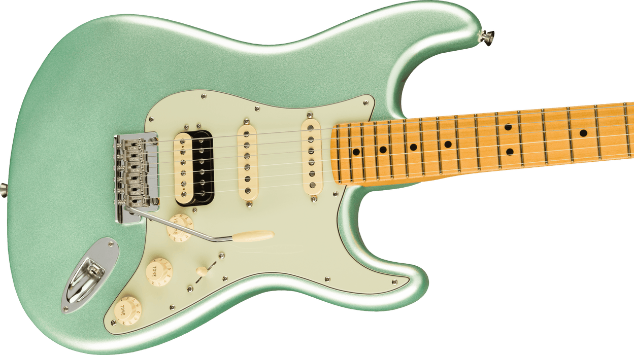 Fender American Professional II Stratocaster HSS, Maple Fingerboard, Mystic Surf Green