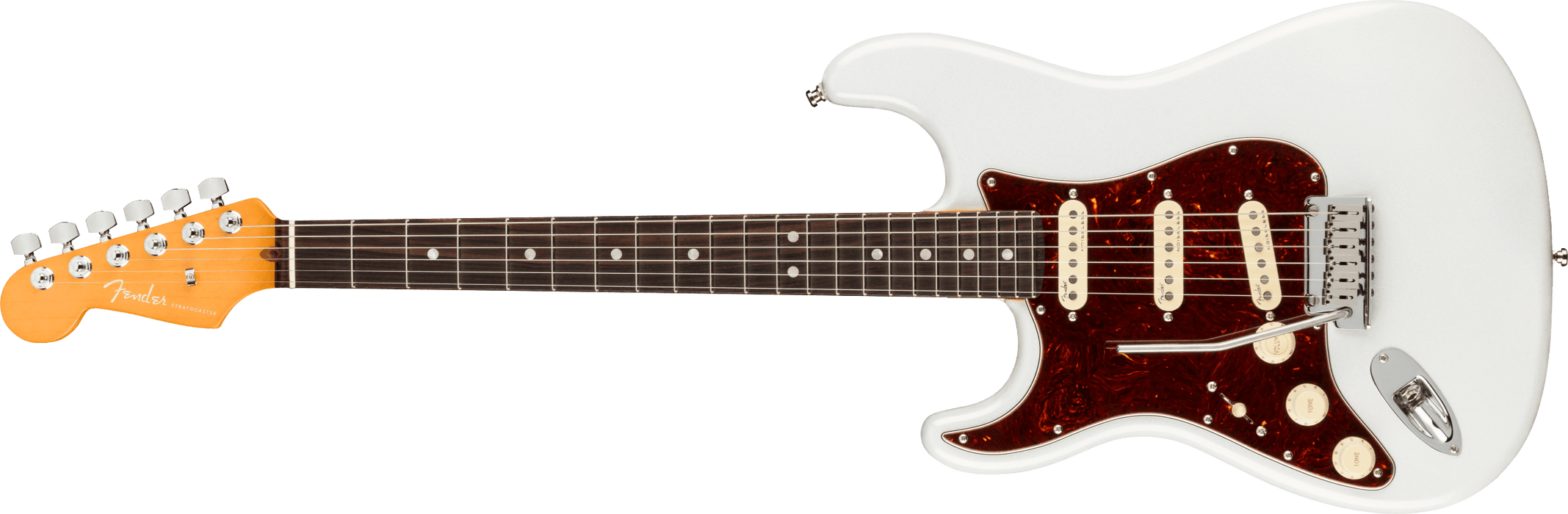 Fender American Ultra Stratocaster Left-Hand, Rosewood Fingerboard, Arctic Pearl