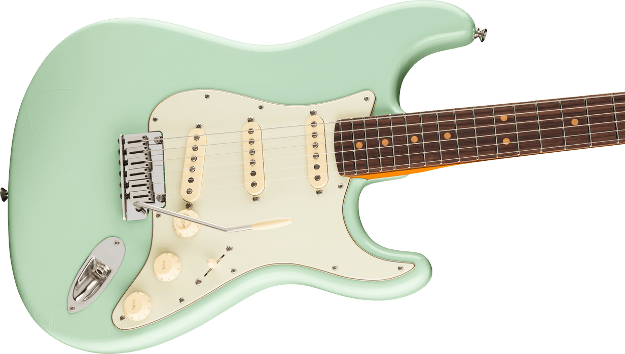Fender American Ultra Luxe Vintage '60s Stratocaster, Rosewood Fingerboard, Surf Green