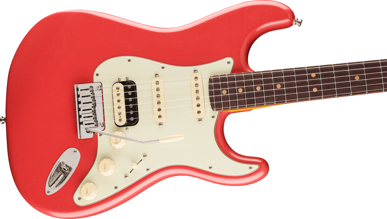 Fender American Ultra Luxe Vintage '60s Stratocaster HSS, Rosewood Fingerboard, Fiesta Red