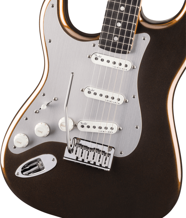 Fender American Ultra II Stratocaster Left-Hand, Ebony Fingerboard, Texas Tea