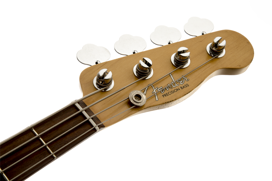 Fender Mike Dirnt Road Worn Precision Bass, Rosewood Fingerboard - White Blonde