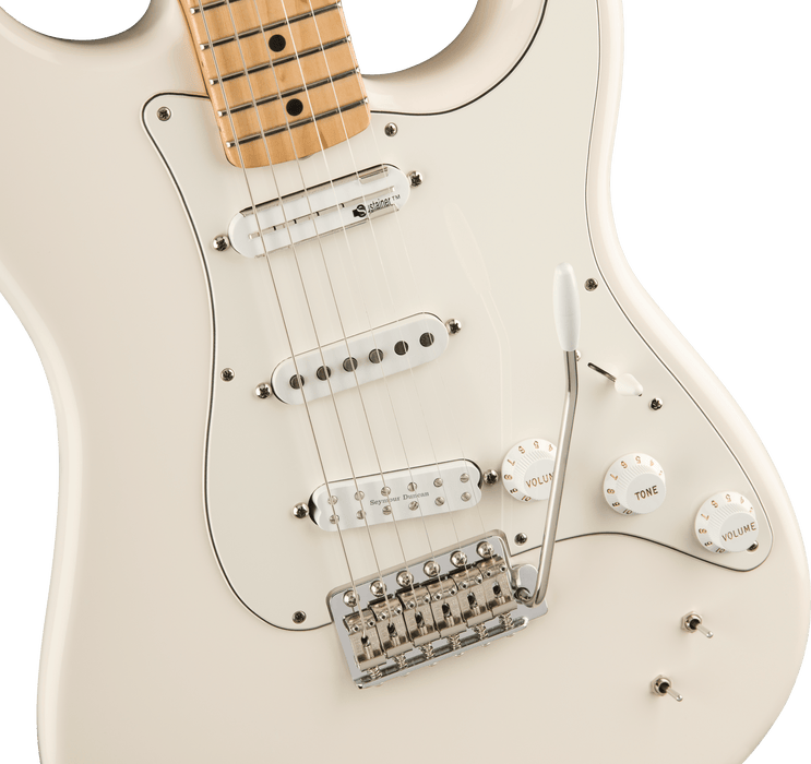 Fender EOB Stratocaster, Maple Fingerboard, Olympic White