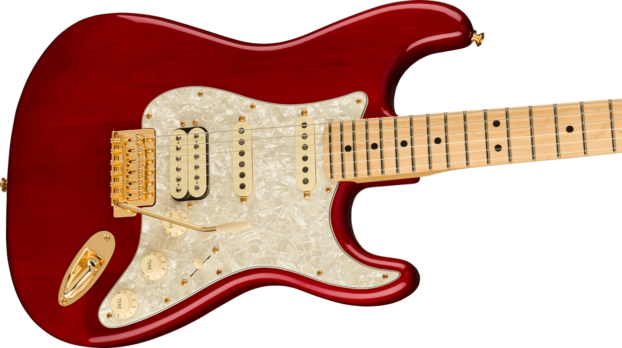 Fender Tash Sultana Stratocaster, Maple Fingerboard, Transparent Cherry