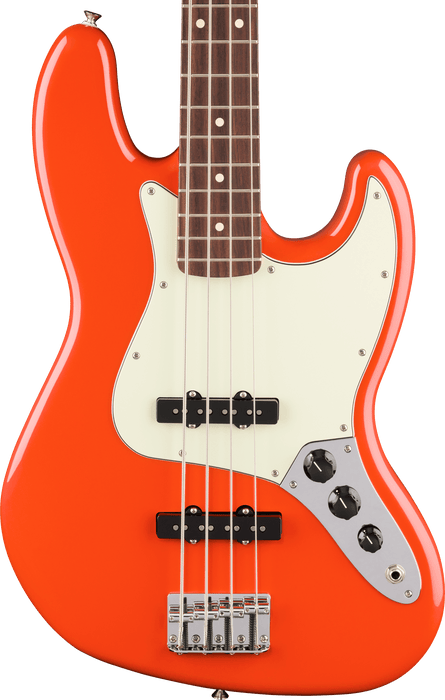 Fender Player II Jazz Bass, touche en palissandre, orange rallye