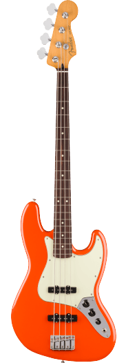 Fender Player II Jazz Bass, touche en palissandre, orange rallye
