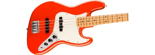 Fender  Player II Jazz Bass, Maple Fingerboard, Coral Red
