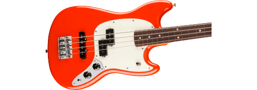 Fender Player II Mustang Bass PJ, Rosewood Fingerboard, Coral Red