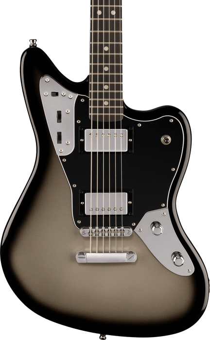 Fender Limited Edition Player Fusion Jaguar Baritone, Ebony Fingerboard, Silverburst