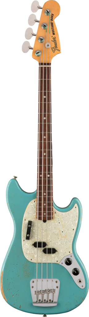 ベース Fender JMJ Road Worn Mustang Bass DB Fender JMJ Road Worn Mustang Bass, Rosewood Fingerboard, Faded