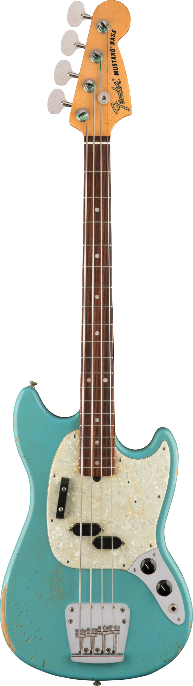 Fender JMJ Road Worn Mustang Bass, Rosewood Fingerboard, Faded