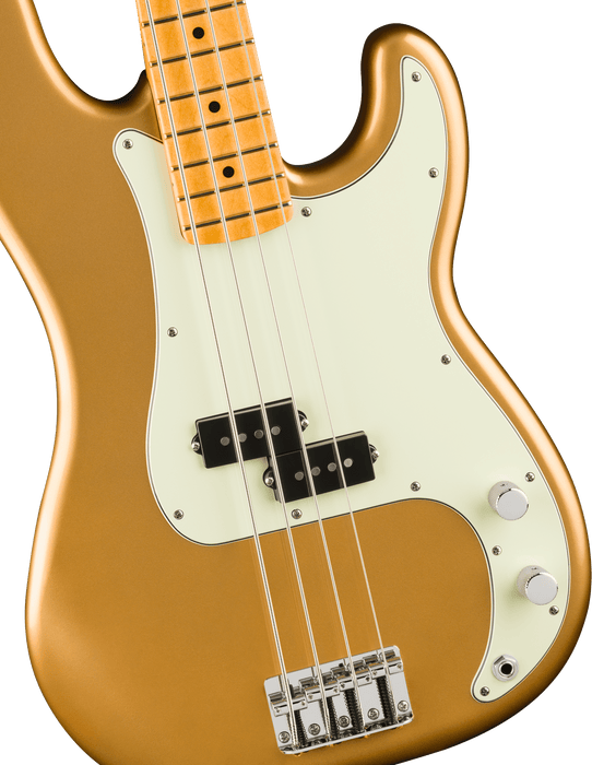 Fender 75th Anniversary Player II Precision Bass, Maple Fingerboard, Aztec Gold