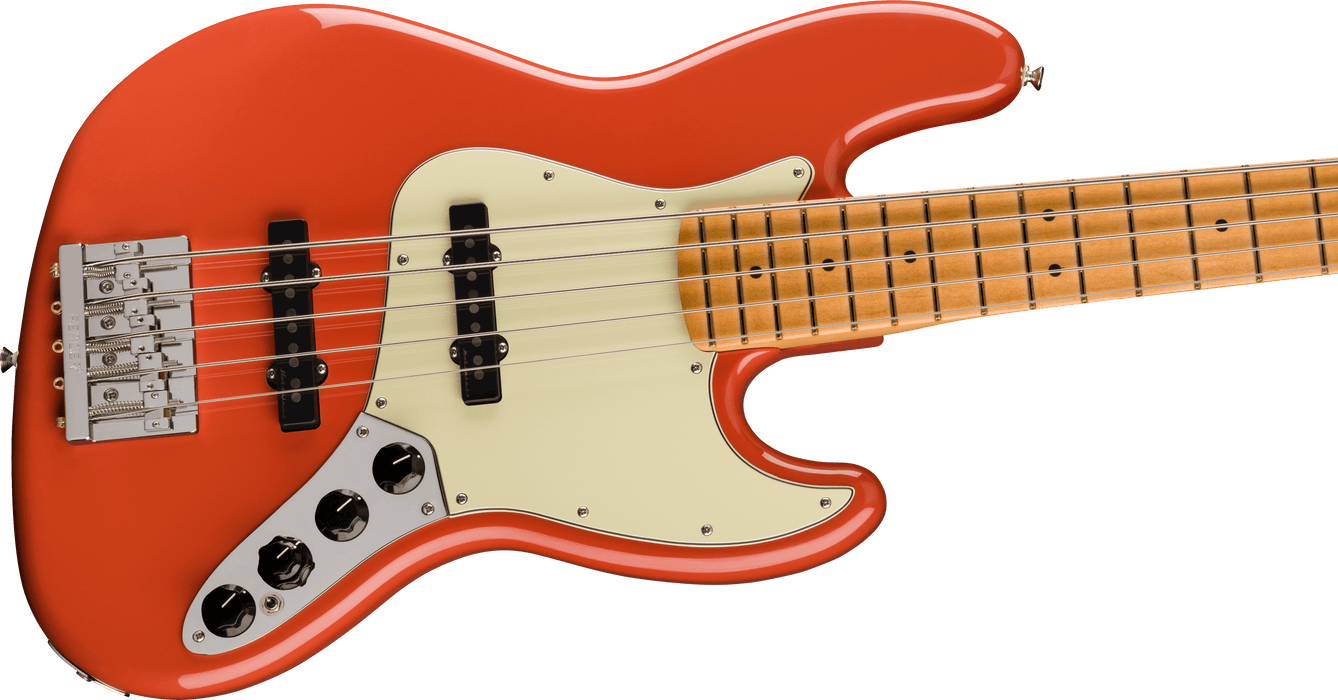 Fender Player Plus Jazz Bass V, Maple Fingerboard - Fiesta Red