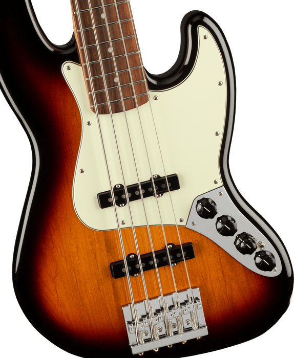 Fender Player Plus Active Jazz Bass V, Pau Ferro Fingerboard, 3-Tone Sunburst