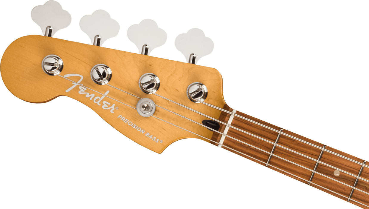Fender Player Plus Precision Bass, Left-Hand, Pau Ferro Fingerboard - 3-Color Sunburst