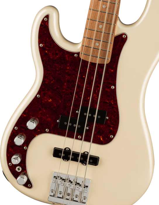 Fender Player Plus Precision Bass, Left-Handed, Pau Ferro Fingerboard - Olympic Pearl