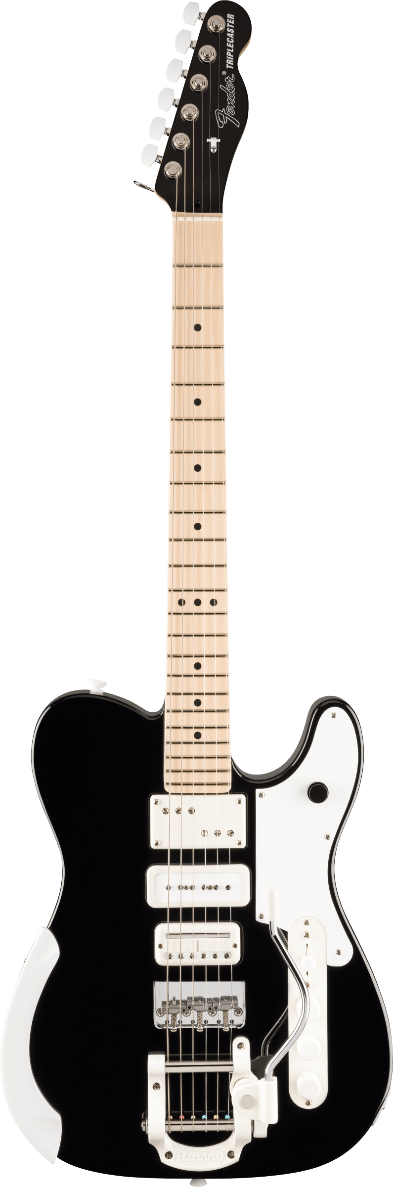 Fender Jack White Triplecaster, Maple Fingerboard, Black for Sale