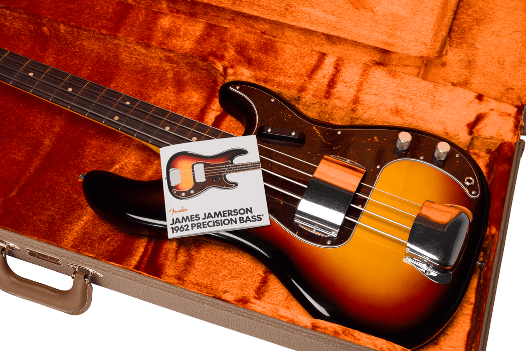 Fender James Jamerson 1962 Precision Bass, Rosewood Fingerboard, 3-Tone Sunburst