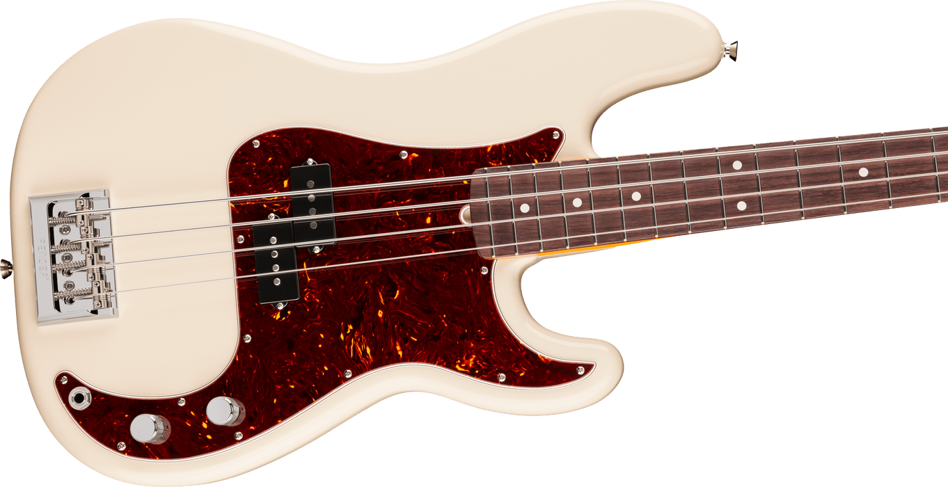 Fender American Professional Precision Bass, touche en palissandre, Olympic White