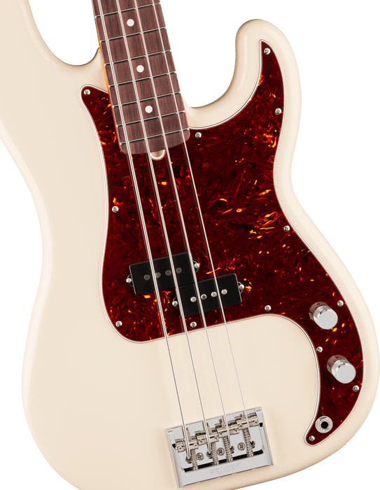 Fender American Professional Precision Bass, touche en palissandre, Olympic White
