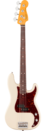 Fender American Professional Precision Bass, touche en palissandre, Olympic White