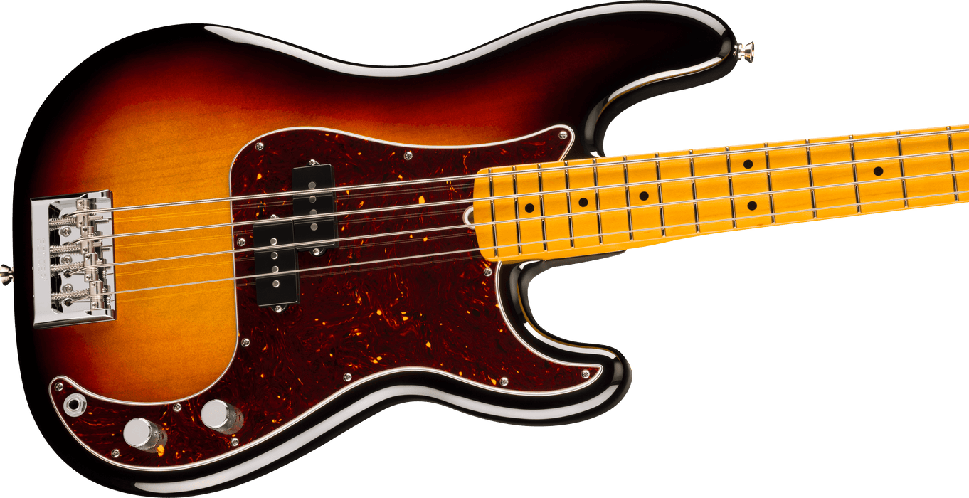 Fender American Professional Precision Bass, touche en érable, Sunburst 3 couleurs