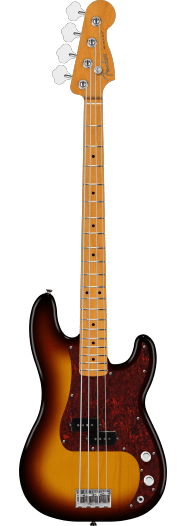 Fender American Professional Precision Bass, touche en érable, Sunburst 3 couleurs