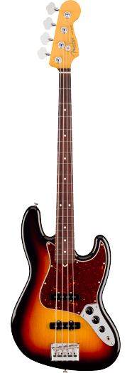Fender American Professional Jazz Bass, Rosewood Fingerboard, 3-Color Sunburst