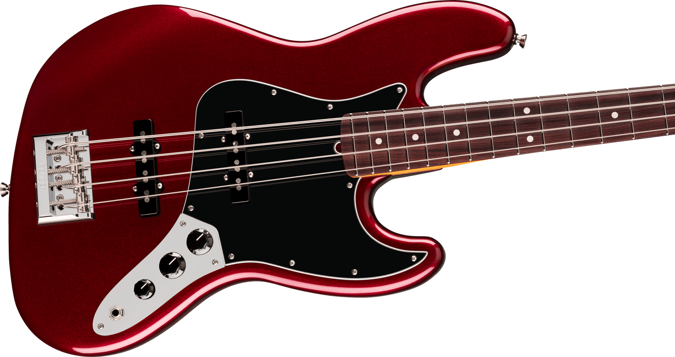Fender American Professional Jazz Bass, touche en palissandre, Oxblood