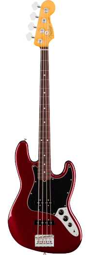 Fender American Professional Jazz Bass, touche en palissandre, Oxblood