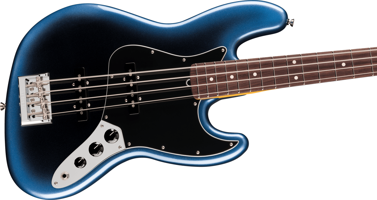 Fender American Professional Jazz Bass, touche en palissandre, Dark Night