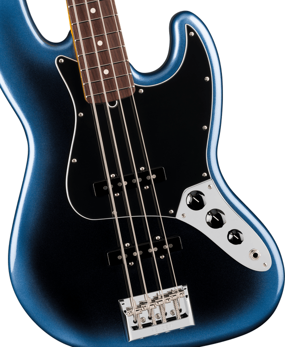 Fender American Professional Jazz Bass, touche en palissandre, Dark Night