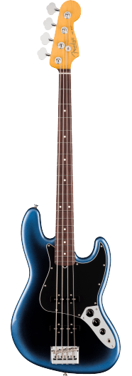Fender American Professional Jazz Bass, touche en palissandre, Dark Night