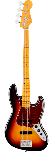 Fender American Professional Jazz Bass, Maple Fingerboard, 3-Color Sunburst