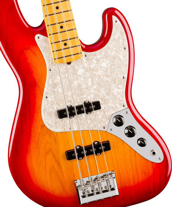 Fender American Professional Jazz Bass, Maple Fingerboard, Aged Cherry Burst