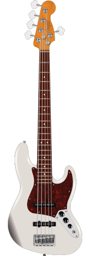 Fender American Professional Jazz Bass V, Rosewood Fingerboard, Olympic White
