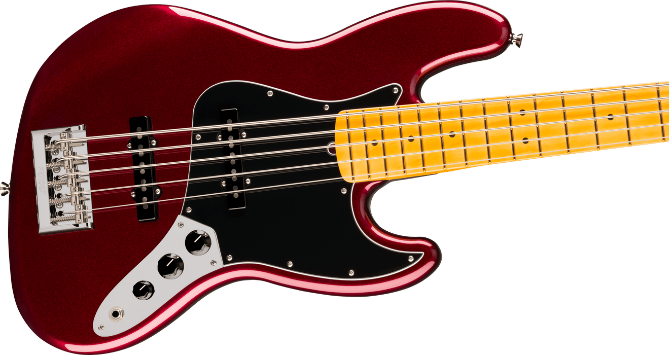 Fender American Professional Jazz Bass V, Maple Fingerboard, Oxblood